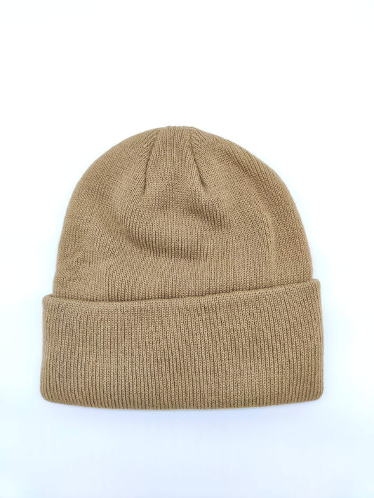 Strick Beanie taupe