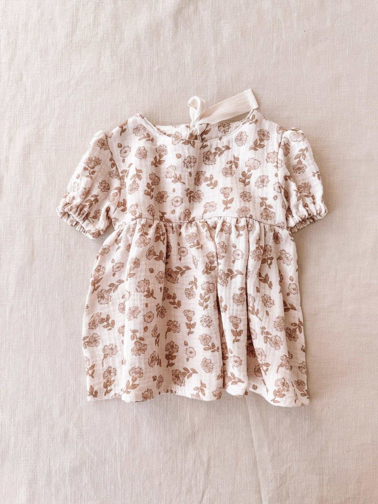 Baby- und Kinderkleid Florence Leinen/Musselin - Ninnamania