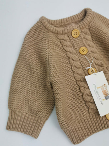 Strickjacke cacao