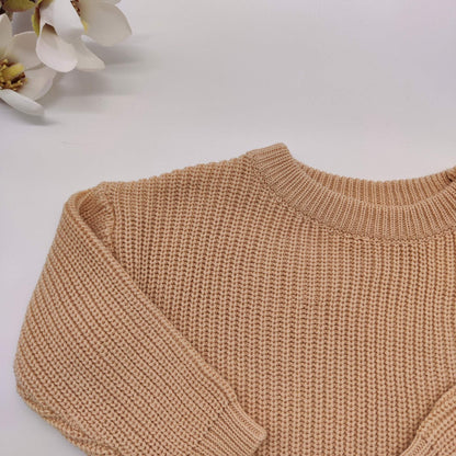 Strickpullover Beige